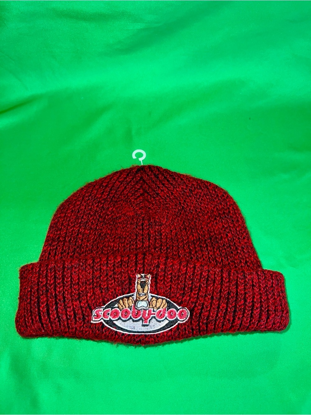 Scooby-doo Vintage Cartoon Network Red Embroidered Kids Snow Cap Beanie WB Hat